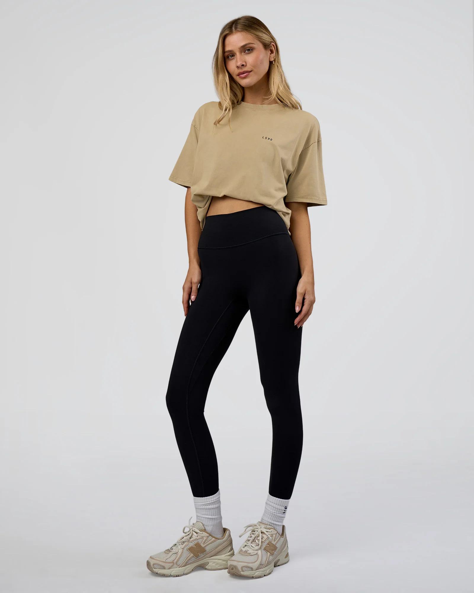 We Love This  FLXCotton Oversized Tee - Greige Washed-Black - Image 8