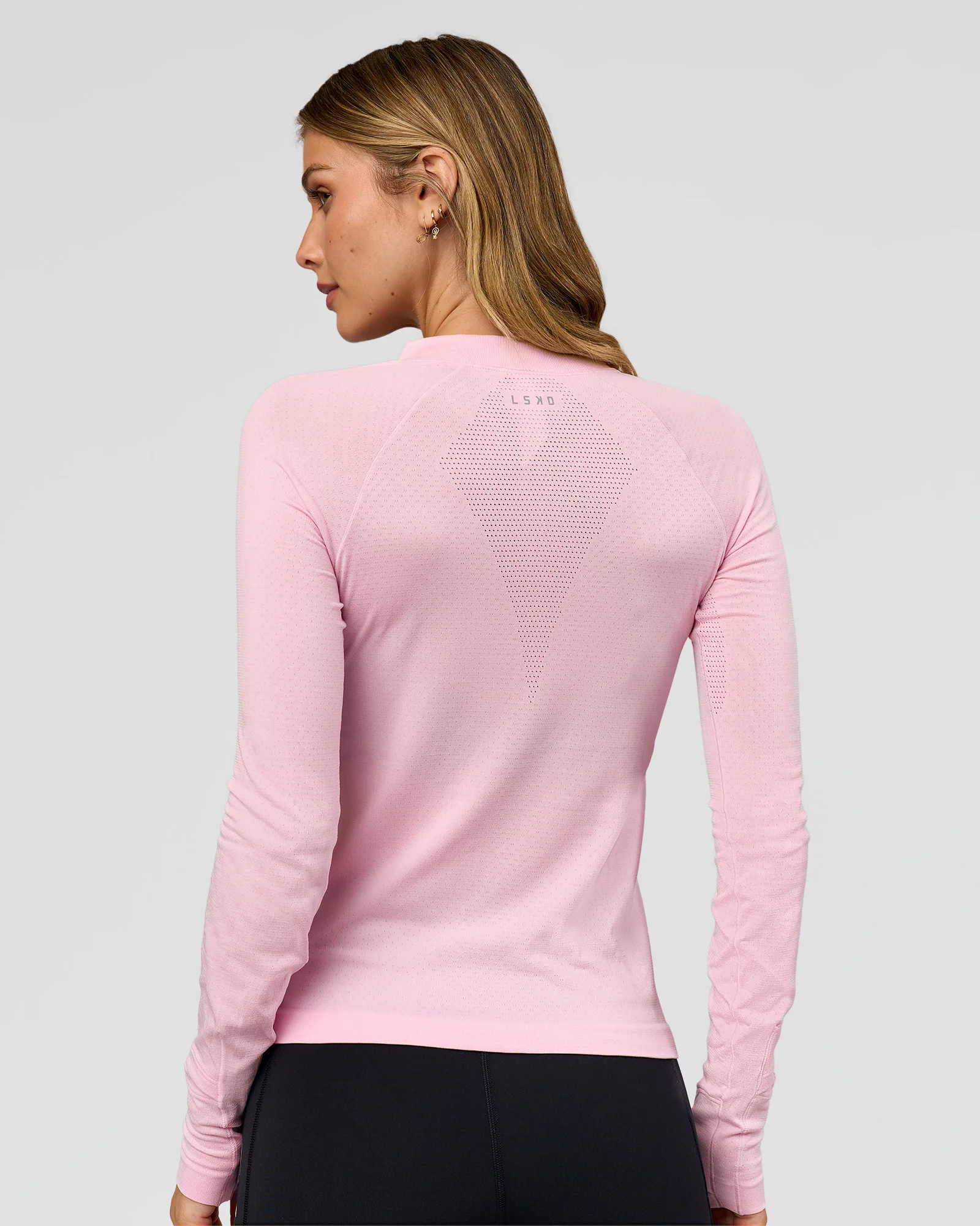 AeroFLX+ Long Sleeve Half Zip - Marshmallow/Marshmallow - Image 4