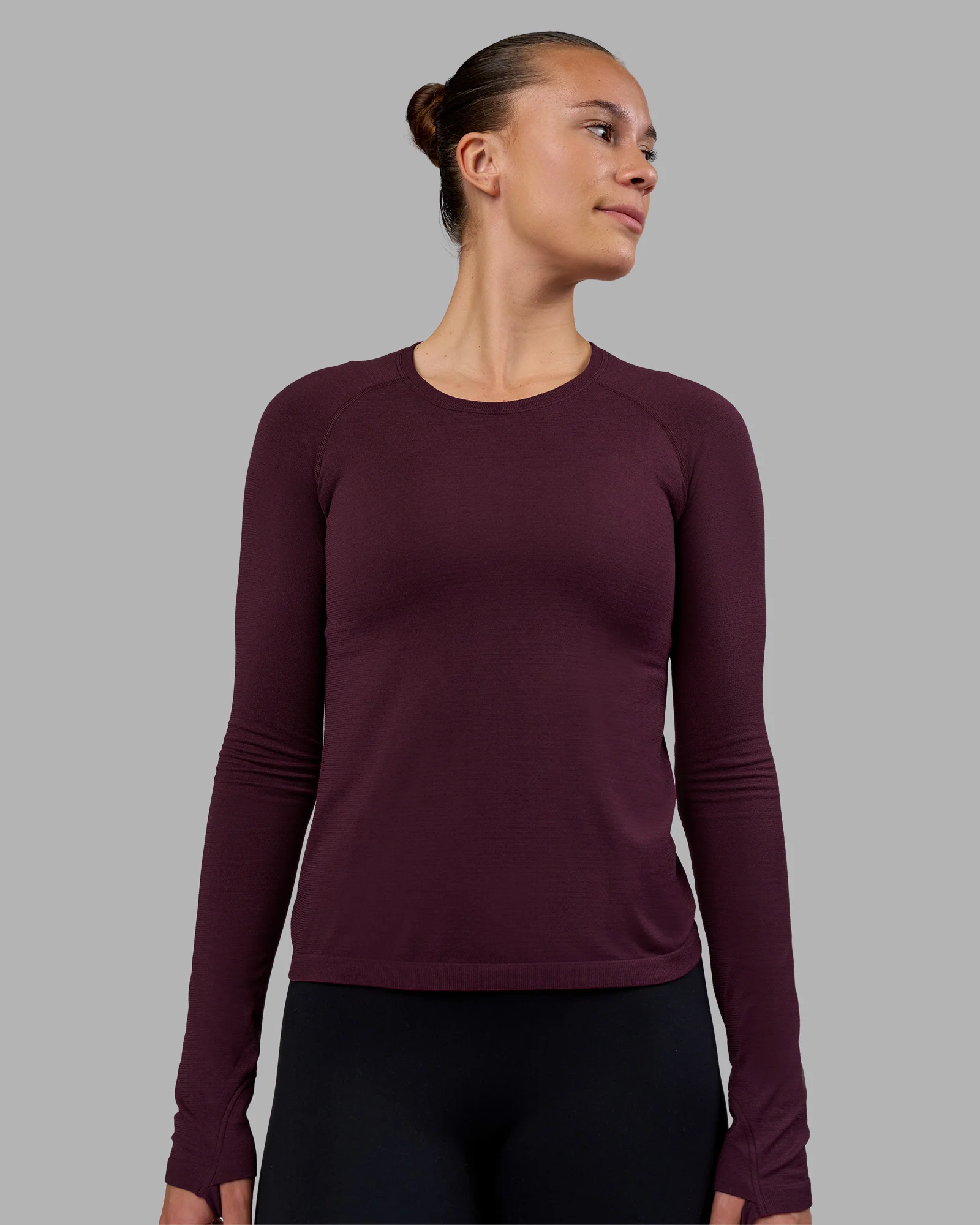 AeroFLX+ Seamless Long Sleeve Tee - Cherry Lacquer/Cherry Lacquer - Image 5