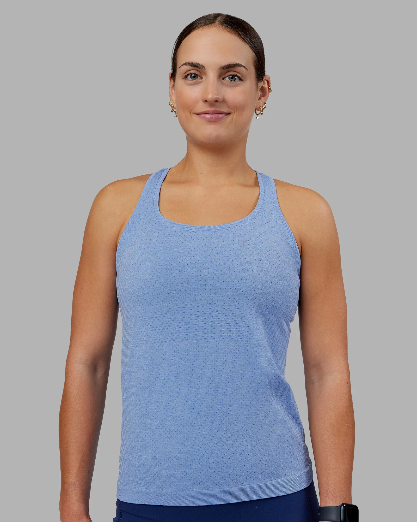 AeroFLX+ Seamless Tank - Cornflower Blue Marl - Image 3