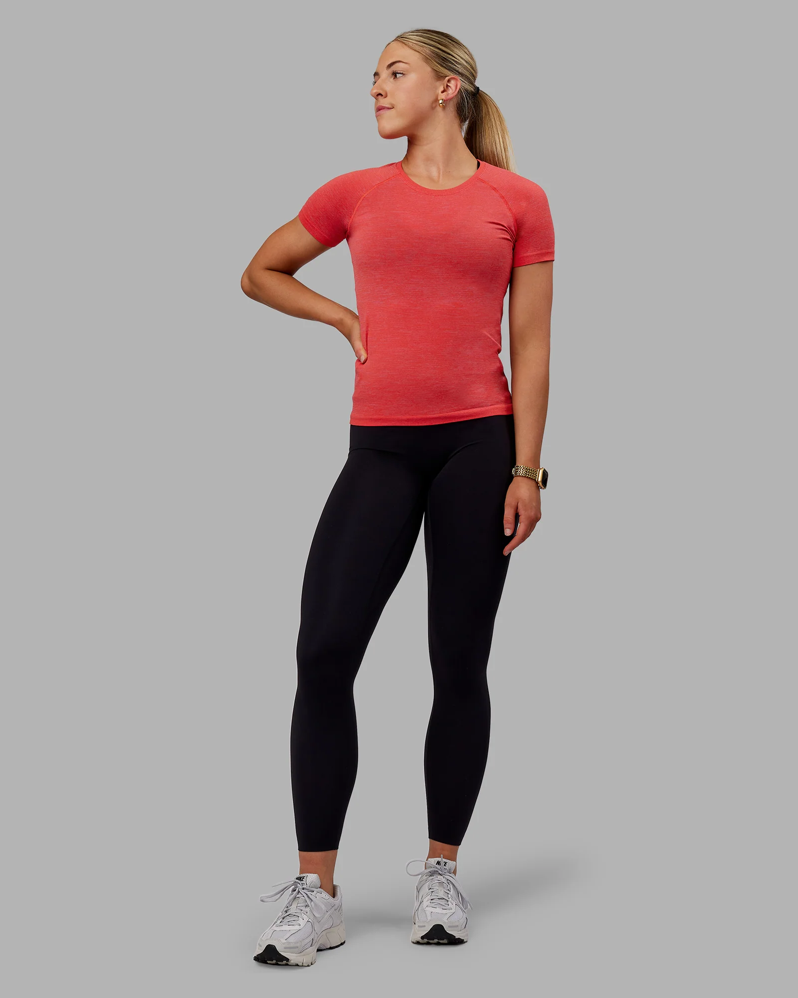 AeroFLX+ Seamless Tee - Fuschia Pink/Grenadine - Image 7