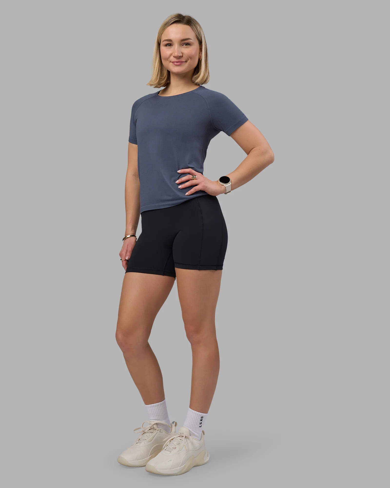 AeroFLX+ Seamless Tee - Night Shadow/Night Shadow - Image 2