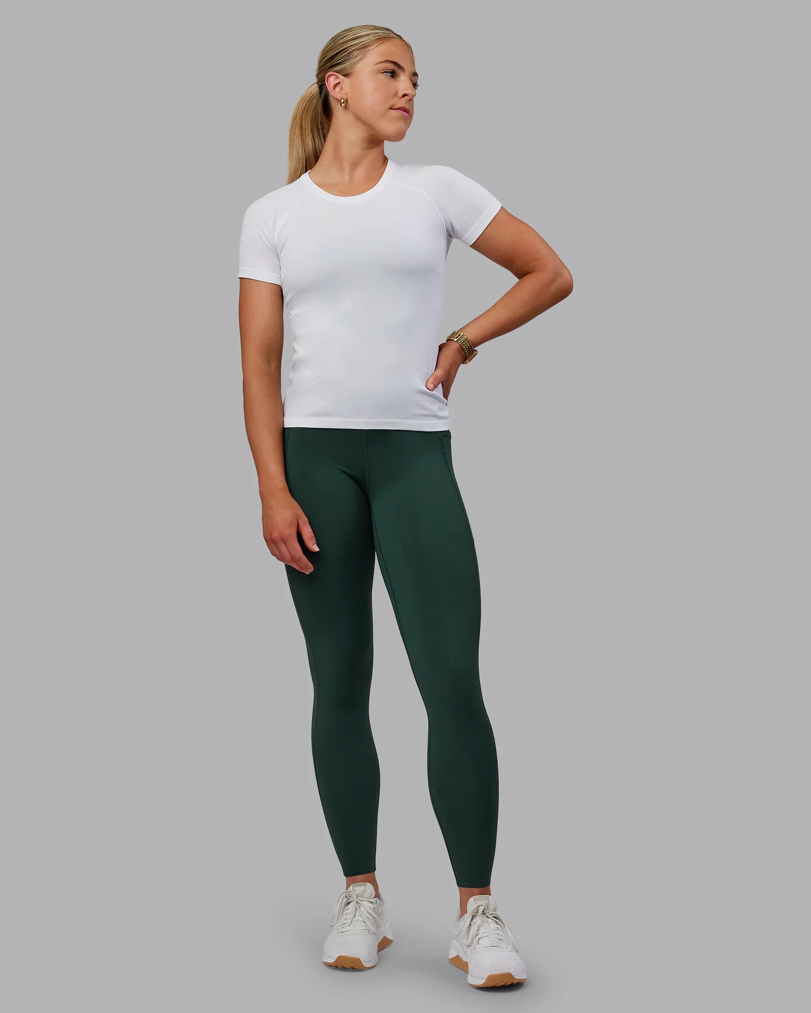 AeroFLX+ Seamless Tee - White/White - Image 7