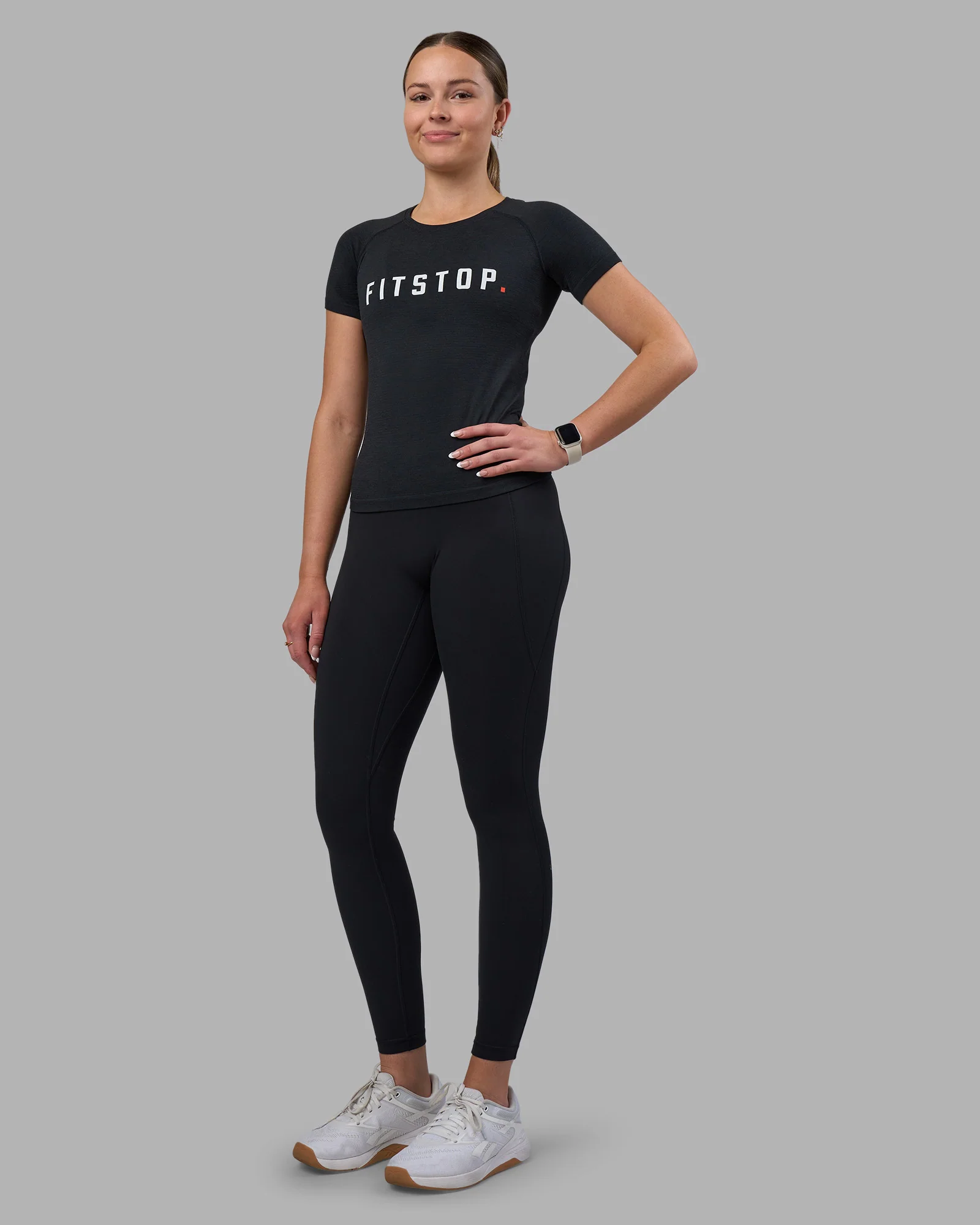 Fitstop AeroFLX+ Seamless Tee - Black - Image 2