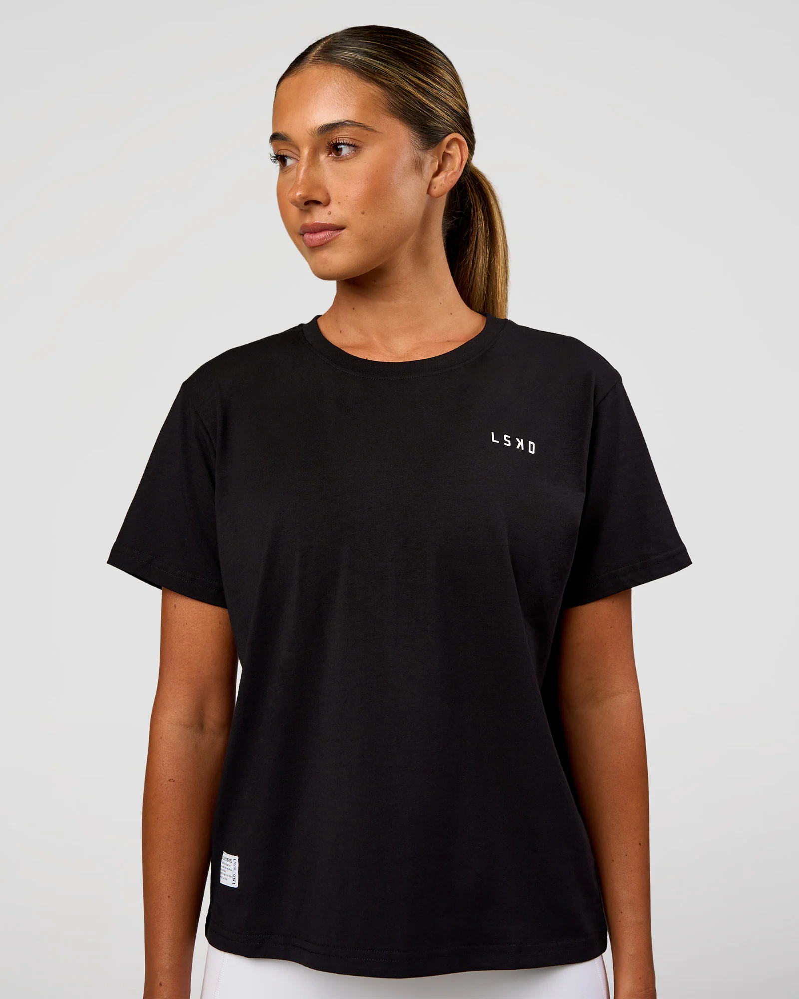 VS6 FLXCotton Regular Fit Tee - Black-White - Image 2