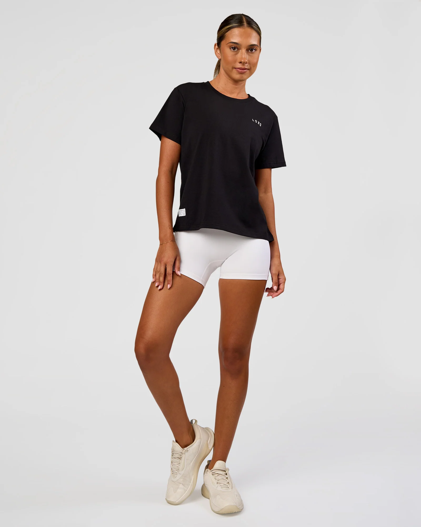 VS6 FLXCotton Regular Fit Tee - Black-White - Image 3