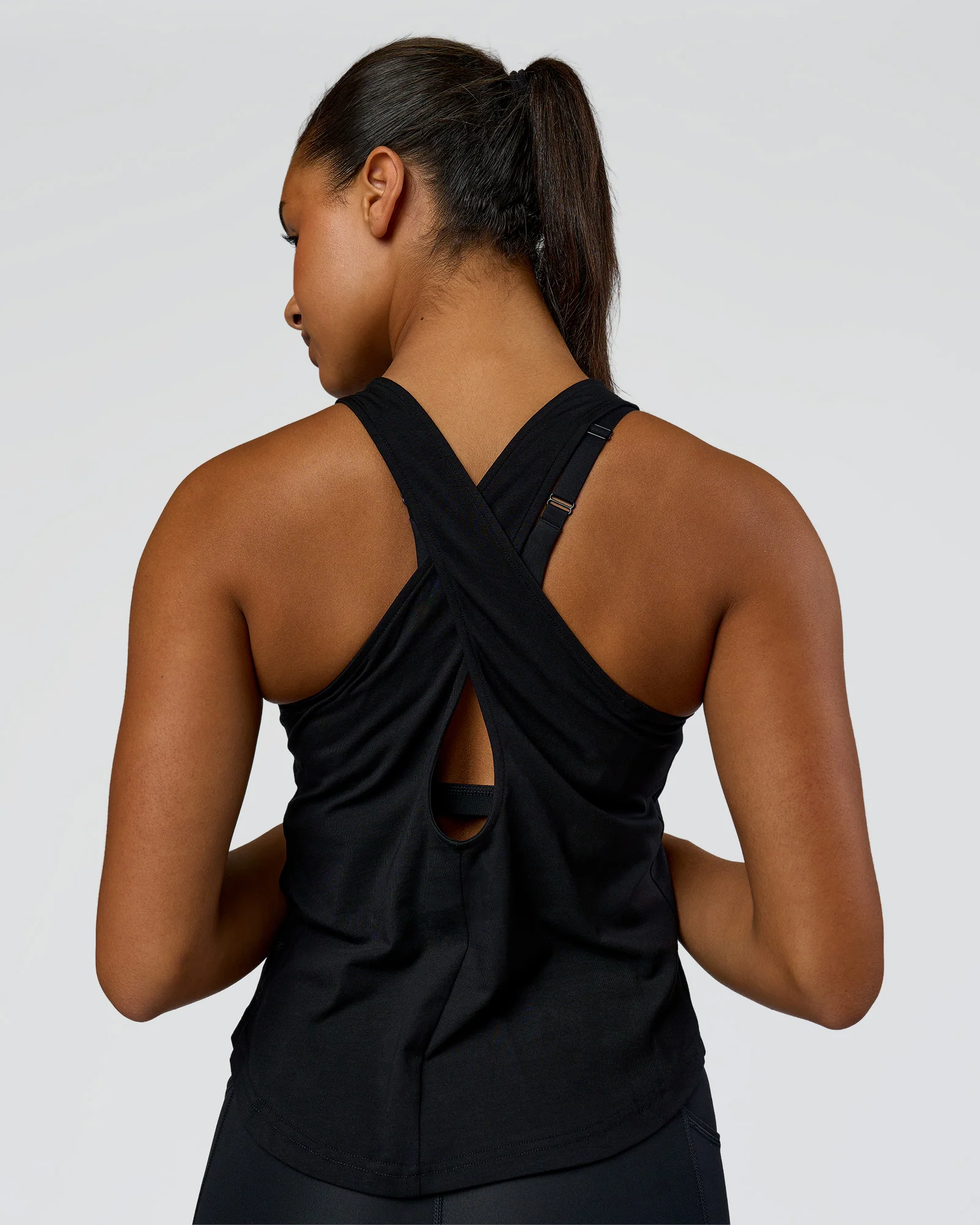 Wrap It Up FLXCotton Tank - Black - Image 5